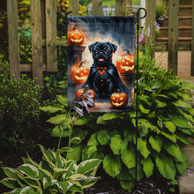 Load image into Gallery viewer, Black Pug Puppy Halloween Garden Flag