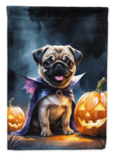 Load image into Gallery viewer, Pug Puppy Halloween House Flag