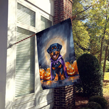 Load image into Gallery viewer, Rottweiler Puppy Halloween House Flag