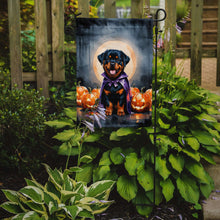 Load image into Gallery viewer, Rottweiler Puppy Halloween Garden Flag
