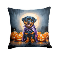 Load image into Gallery viewer, Rottweiler Puppy Halloween Throw Pillow