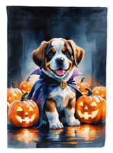 Load image into Gallery viewer, Saint Bernard Puppy Halloween House Flag