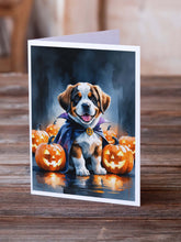 Load image into Gallery viewer, Saint Bernard Puppy Halloween Greeting Cards Pack of 8