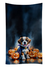 Load image into Gallery viewer, Saint Bernard Puppy Halloween Kitchen Towel