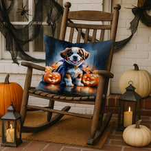 Load image into Gallery viewer, Saint Bernard Puppy Halloween Throw Pillow