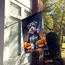 Load image into Gallery viewer, Schnauzer Puppy Halloween House Flag