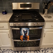 Load image into Gallery viewer, Scottish Terrier Puppy Halloween Kitchen Towel