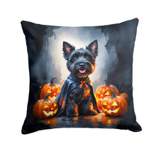 Load image into Gallery viewer, Scottish Terrier Puppy Halloween Throw Pillow