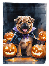 Load image into Gallery viewer, Shar Pei Puppy Halloween House Flag