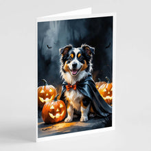 Load image into Gallery viewer, Sheltie Puppy Halloween Greeting Cards Pack of 8