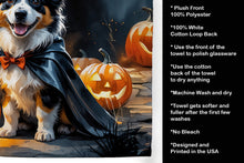 Load image into Gallery viewer, Sheltie Puppy Halloween Kitchen Towel