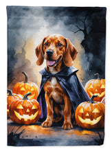Load image into Gallery viewer, Vizsla Puppy Halloween House Flag