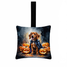 Load image into Gallery viewer, Vizsla Puppy Halloween Mini Hanging Pillow Ornament 3.5 × 3.5