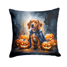 Load image into Gallery viewer, Vizsla Puppy Halloween Throw Pillow