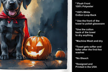 Load image into Gallery viewer, Weimaraner Puppy Halloween Kitchen Towel