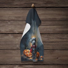 Load image into Gallery viewer, Weimaraner Puppy Halloween Kitchen Towel