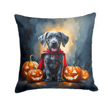 Load image into Gallery viewer, Weimaraner Puppy Halloween Throw Pillow
