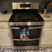 Load image into Gallery viewer, Welsh Springer Spaniel Puppy Halloween Kitchen Towel