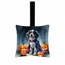 Load image into Gallery viewer, Welsh Springer Spaniel Puppy Halloween Mini Hanging Pillow Ornament 3.5 × 3.5