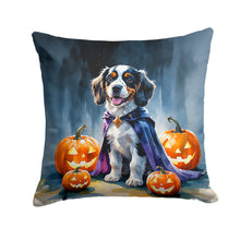 Load image into Gallery viewer, Welsh Springer Spaniel Puppy Halloween Throw Pillow