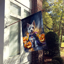 Load image into Gallery viewer, Westie Spaniel Puppy Halloween House Flag