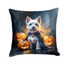Load image into Gallery viewer, Westie Spaniel Puppy Halloween Throw Pillow