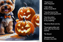 Load image into Gallery viewer, Yorkshire Terrier Puppy Halloween Kitchen Towel