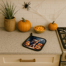 Load image into Gallery viewer, Yorkshire Terrier Puppy Halloween Pair of Pot Holders