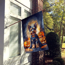 Load image into Gallery viewer, Yorkshire Terrier Yorkie Puppy Halloween House Flag