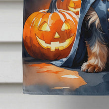 Load image into Gallery viewer, Yorkshire Terrier Yorkie Puppy Halloween House Flag