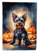 Load image into Gallery viewer, Yorkshire Terrier Yorkie Puppy Halloween House Flag