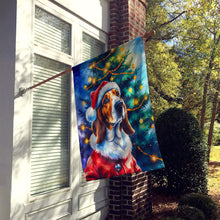 Load image into Gallery viewer, Basset Hound Christmas House Flag