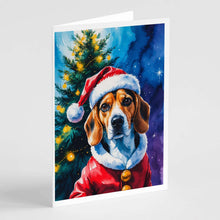 Load image into Gallery viewer, Beagle Christmas Greeting Cards Pack of 8
