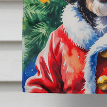Load image into Gallery viewer, Bernedoodle Christmas House Flag