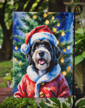 Load image into Gallery viewer, Bernedoodle Christmas Garden Flag