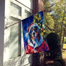 Load image into Gallery viewer, Bernese Mountain Dog Christmas House Flag