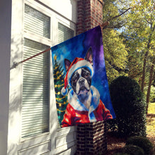 Load image into Gallery viewer, Boston Terrier Christmas House Flag