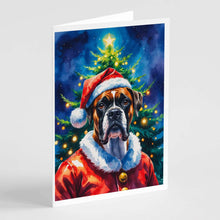 Load image into Gallery viewer, Boxer Christmas Greeting Cards Pack of 8