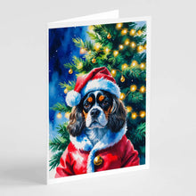 Load image into Gallery viewer, Tricolor Cavalier Spaniel Christmas Greeting Cards Pack of 8
