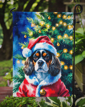 Load image into Gallery viewer, Tricolor Cavalier Spaniel Christmas Garden Flag