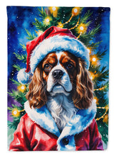 Load image into Gallery viewer, Cavalier Spaniel Christmas House Flag