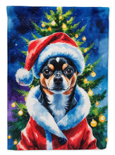 Load image into Gallery viewer, Black and Tan Chihuahua Christmas Garden Flag