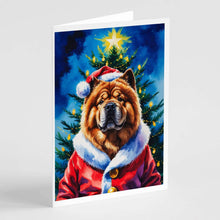 Load image into Gallery viewer, Chow Chow Christmas Greeting Cards Pack of 8