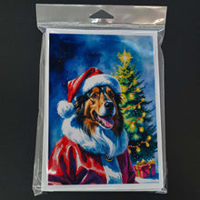 Load image into Gallery viewer, Collie Christmas Greeting Cards Pack of 8