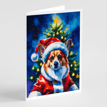 Load image into Gallery viewer, Corgi Christmas Greeting Cards Pack of 8