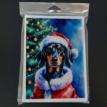 Load image into Gallery viewer, Dachshund Christmas Greeting Cards Pack of 8