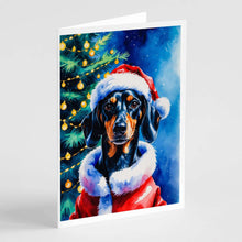 Load image into Gallery viewer, Dachshund Christmas Greeting Cards Pack of 8