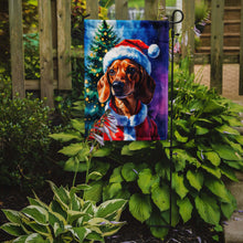 Load image into Gallery viewer, Red Dachshund Christmas Garden Flag