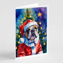 Load image into Gallery viewer, English Bulldog Christmas Greeting Cards Pack of 8