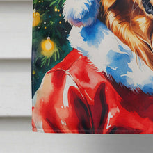 Load image into Gallery viewer, Golden Retriever Christmas House Flag